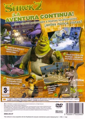 Shrek 2 box cover back